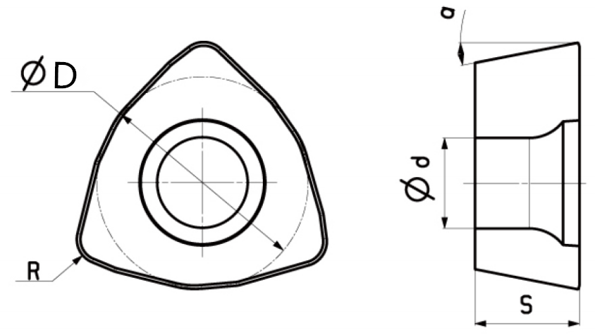 High Feed Milling Insert