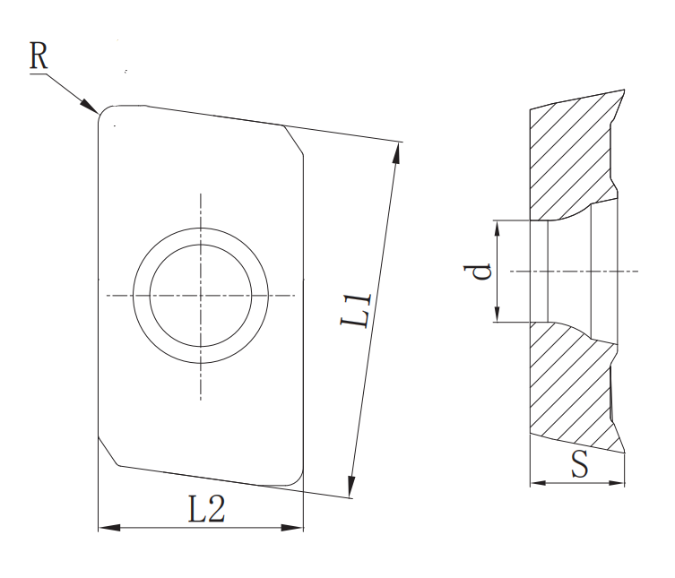 Shoulder milling insert Shoulder milling insert